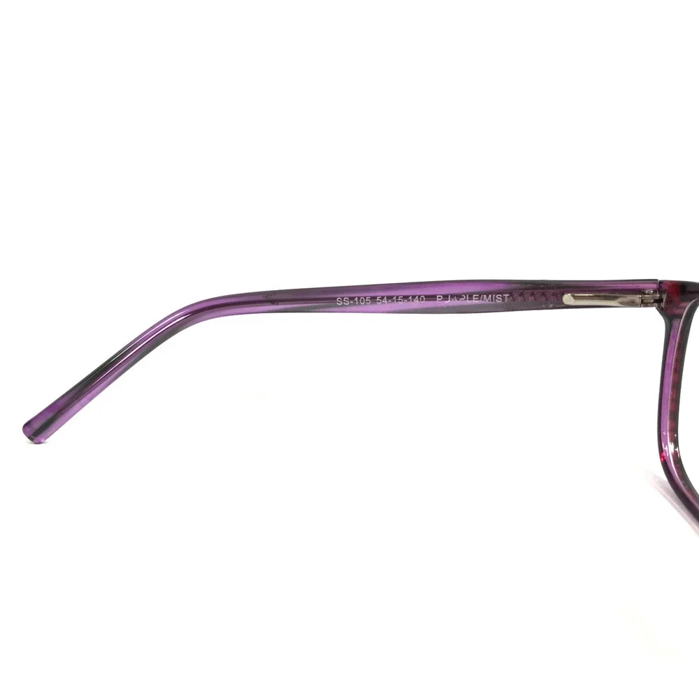 Success Eyeglasses Frames SS-105 PURPLE/MIST Brown Cat Eye Full Rim 54-15-140